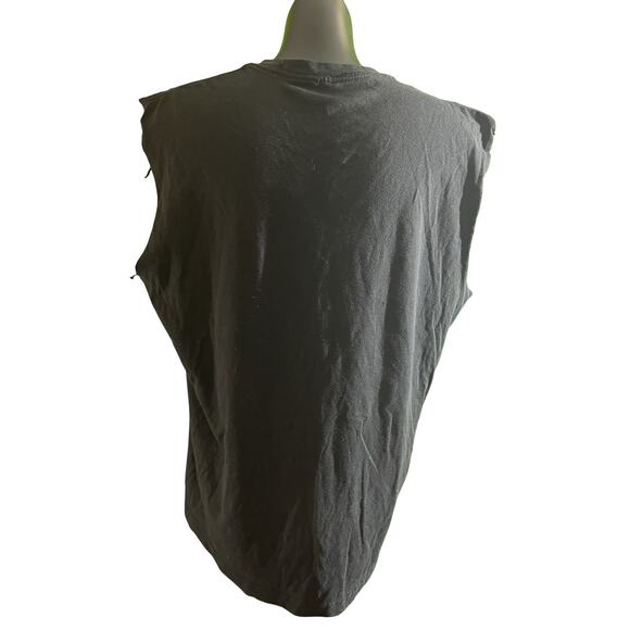 Las Vegas Sin City Sleeveless T-Shirt Large Black Casino Gambling Graphic - Picture 2 of 6